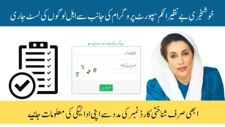 BISP 8171 CNIC Result Check For Latest 13500 September Payment