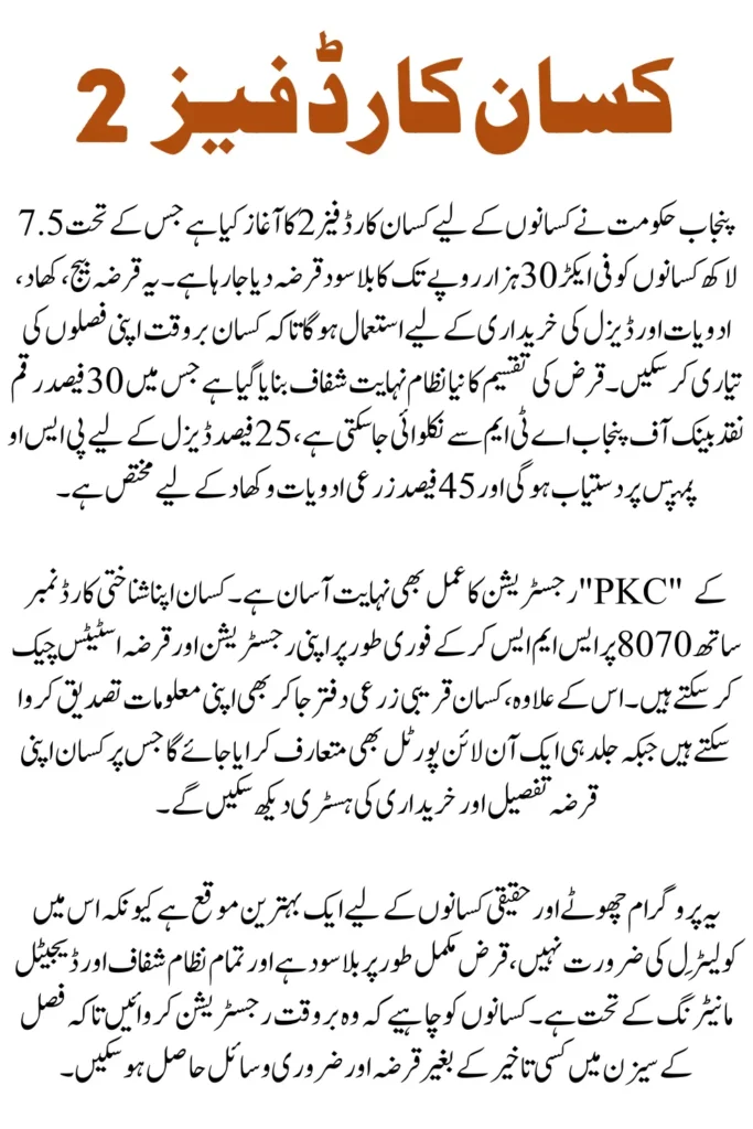 Kisan Card Phase 2 Status Check Online by CNIC - Easy Guide For Farmers