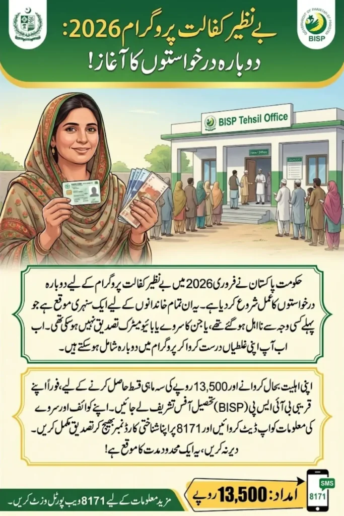 Benazir Kafalat Program Re-Application Process and Required Documents