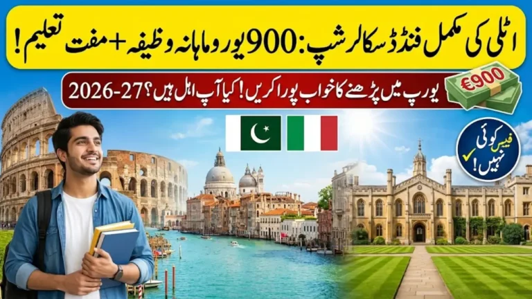 Fully Funded Italy MAECI Scholarships 2026 for Pakistani Students with €900 Monthly Allowance
