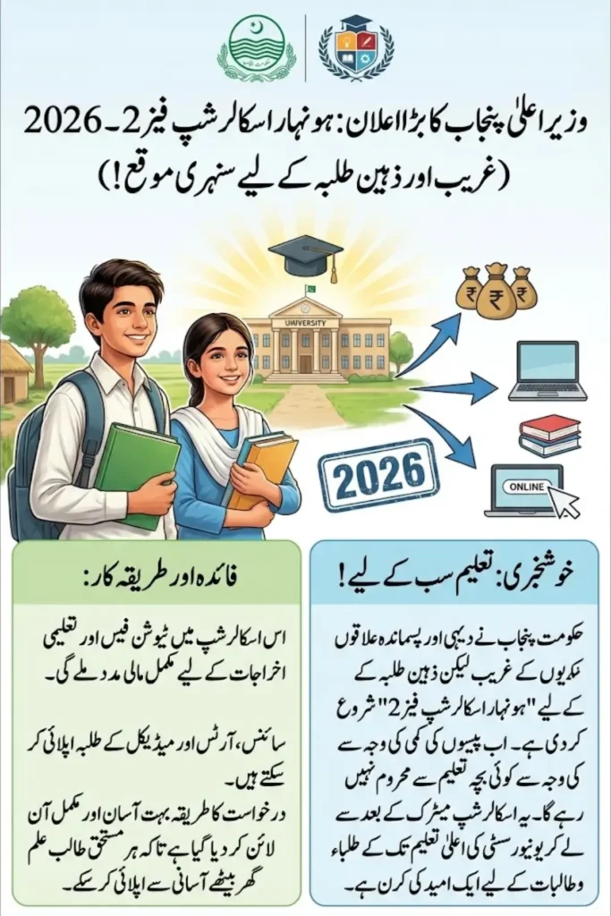 Honhaar Scholarship Phase 2 Eligibility Criteria Required Documents and Check Online Status