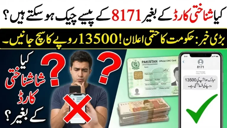 How to Verify BISP 8171 Payment Status Online via CNIC 