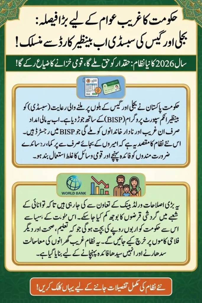 Pakistan Links Power Subsidies With Benazir Income Support Programme in Major Reform Plan 2026