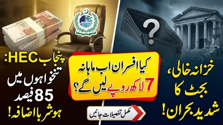 Punjab HEC Proposes 75-85% Salary Hike for Officers and Staff Amid Budget Concerns
