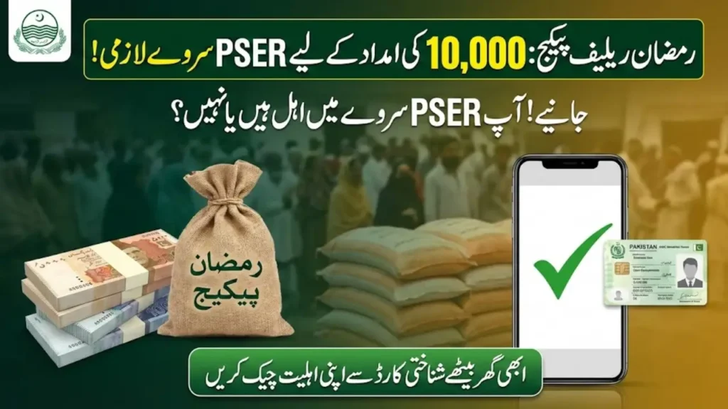 PSER Eligibility Check 2026 by CNIC on PSER Punjab Gov Pk